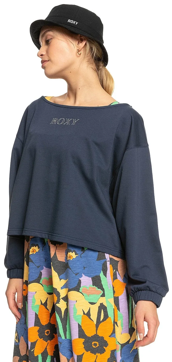 sudadera Roxy Next Set Crew - BSP0/Mood Indigo - women´s