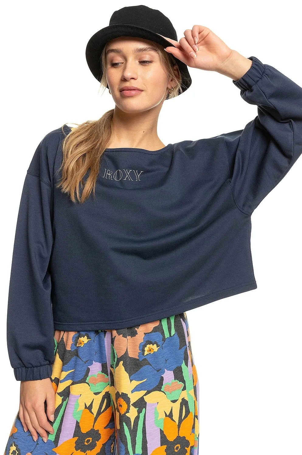 sudadera Roxy Next Set Crew - BSP0/Mood Indigo - women´s