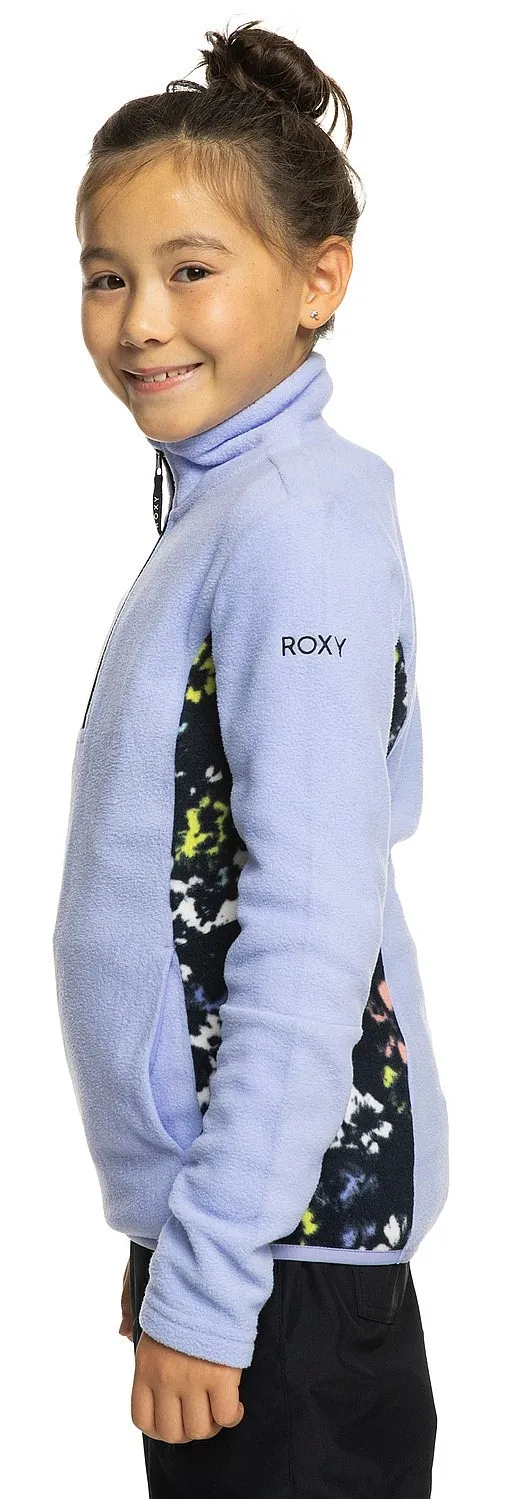 sudadera Roxy Sayna Half - KVJ1/True Black Black Flowers - girl´s