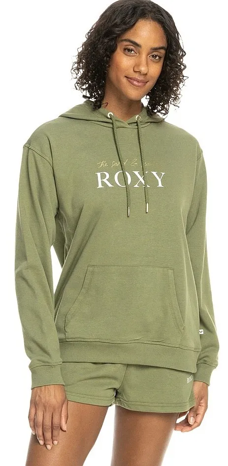 sudadera Roxy Surf Stoked Hoodie Terry - GNG0/Loden Green - women´s