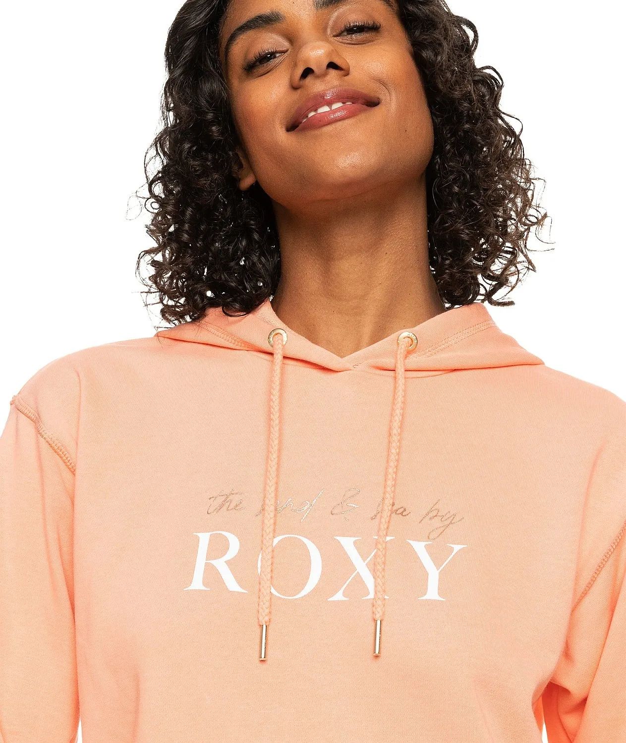 sudadera Roxy Surf Stoked Hoodie Terry - MFQ0/Papaya Punch - women´s