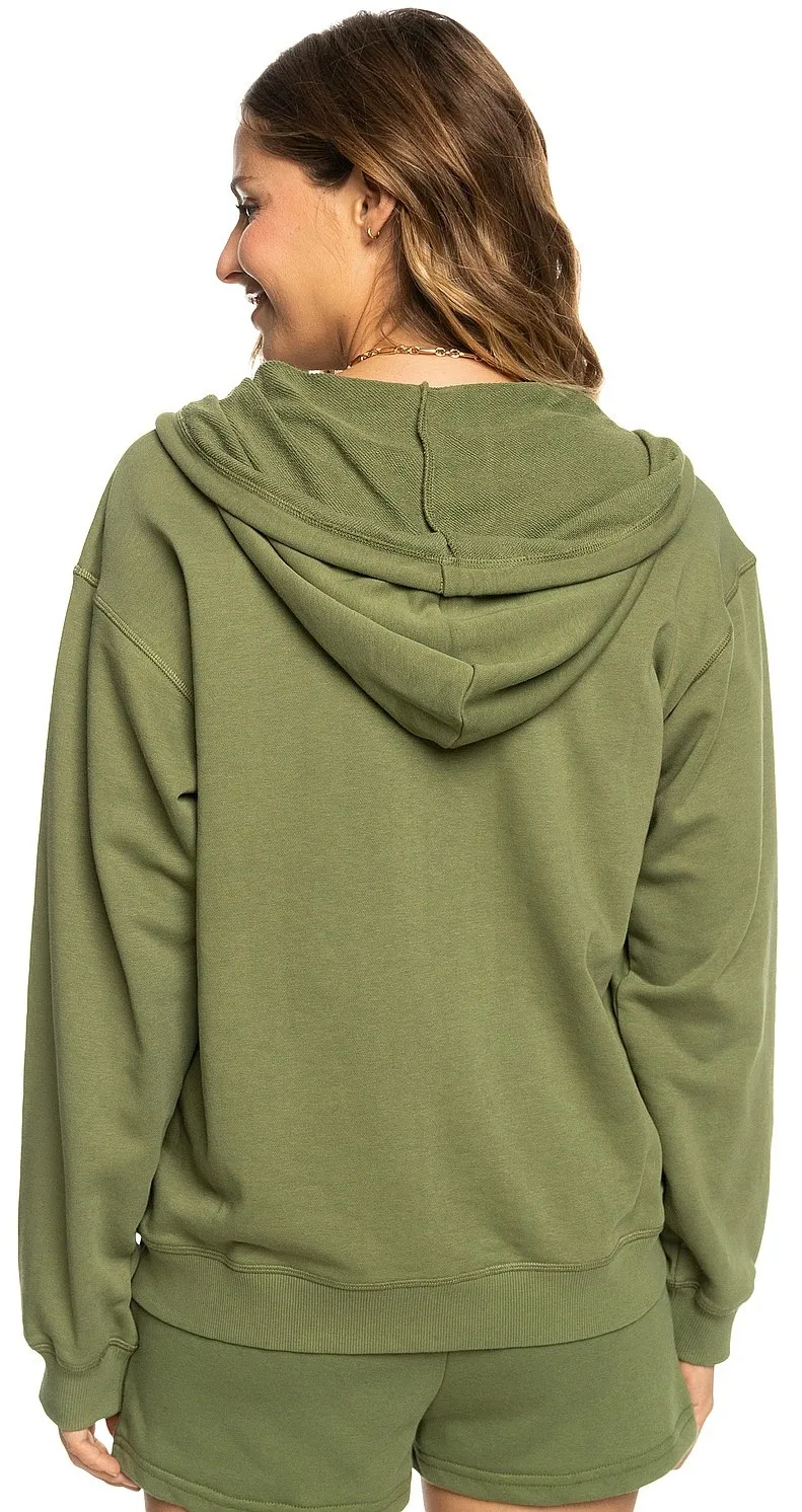 sudadera Roxy Surf Stoked Zipped Terry Zip - GNG0/Loden Green - women´s