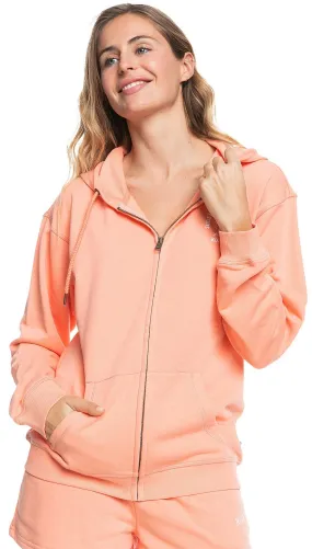 sudadera Roxy Surf Stoked Zipped Terry Zip - MFQ0/Papaya Punch - women´s