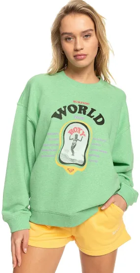 sudadera Roxy Take Your Place A - Absinthe Green - women´s