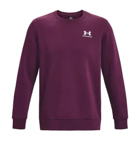 sudadera Under Armour Essential Fleece Crew - 572/Purple Stone/White - men´s