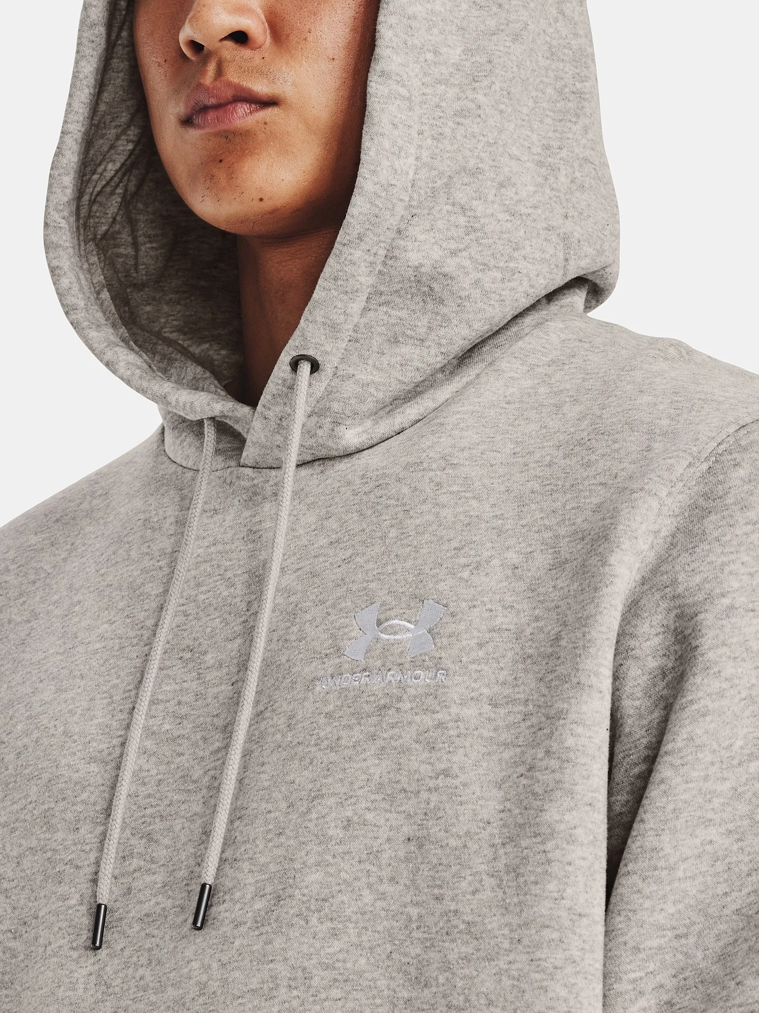 sudadera Under Armour Essential Fleece - Ghost Gray Medium Heather - men´s