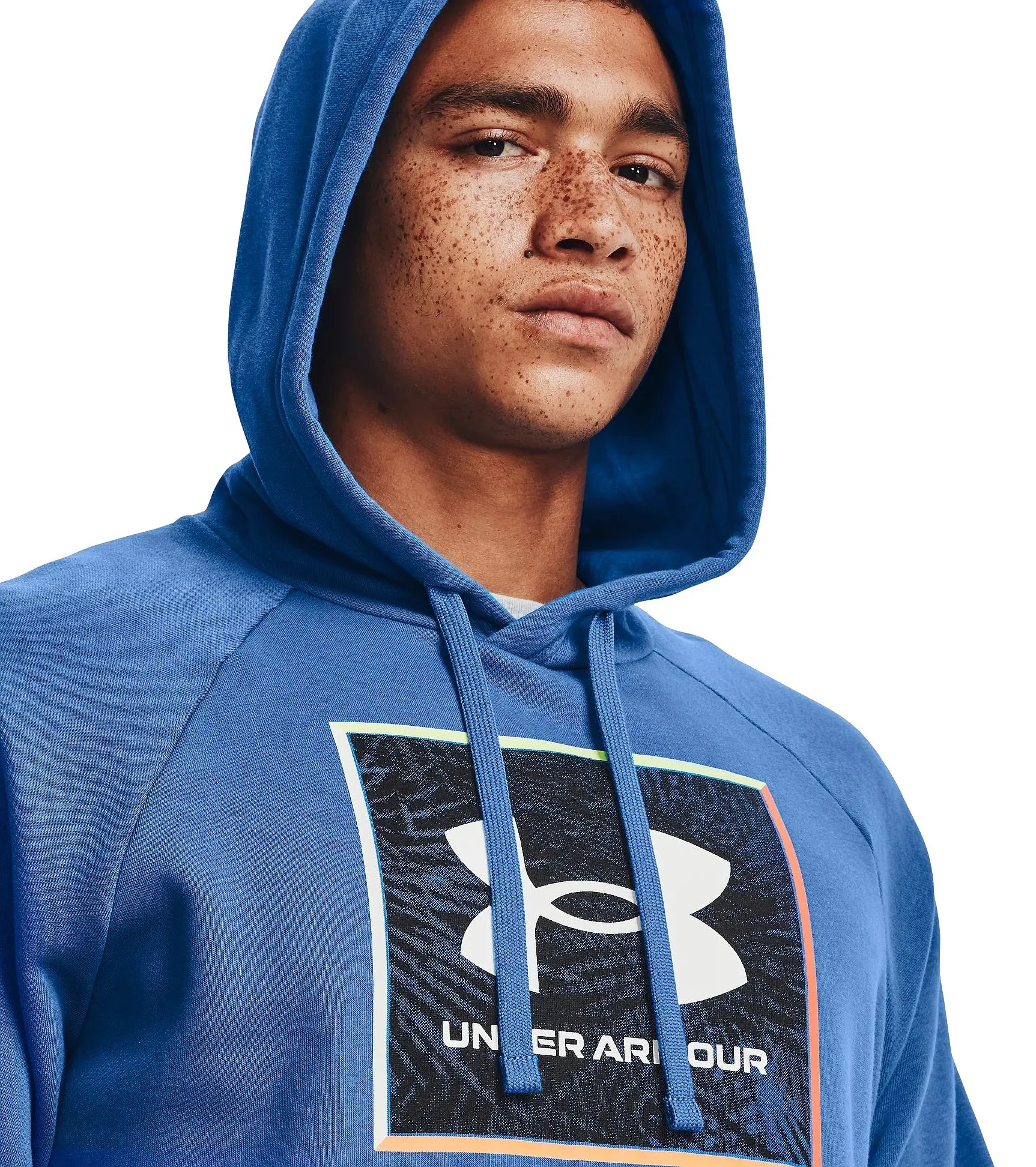 sudadera Under Armour Rival Fleece Graphic - 474/Victory Blue/White - men´s