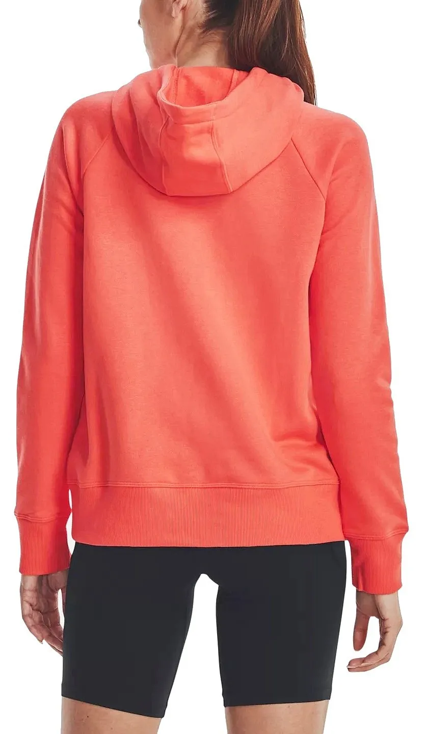 sudadera Under Armour Rival Fleece HB - 877/Orange After Burn/White - women´s