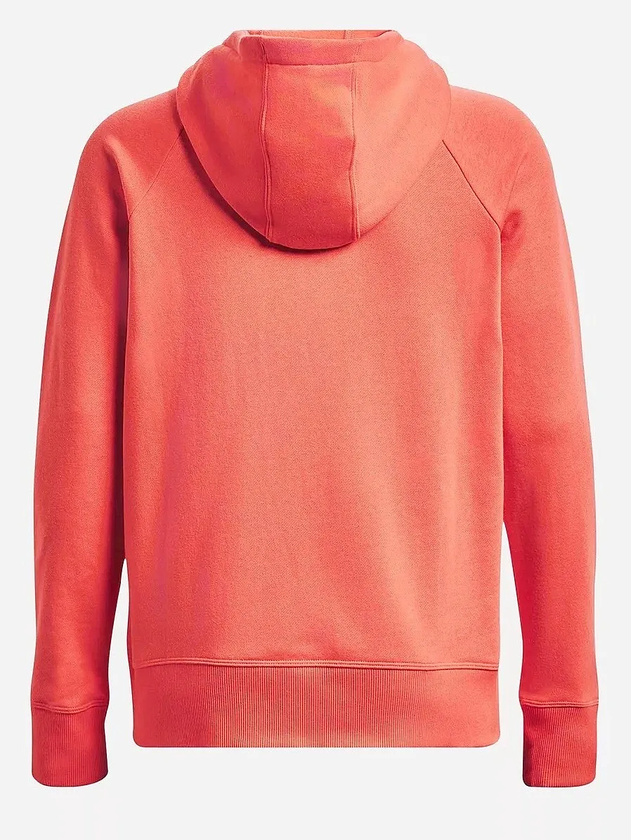 sudadera Under Armour Rival Fleece HB - 877/Orange After Burn/White - women´s