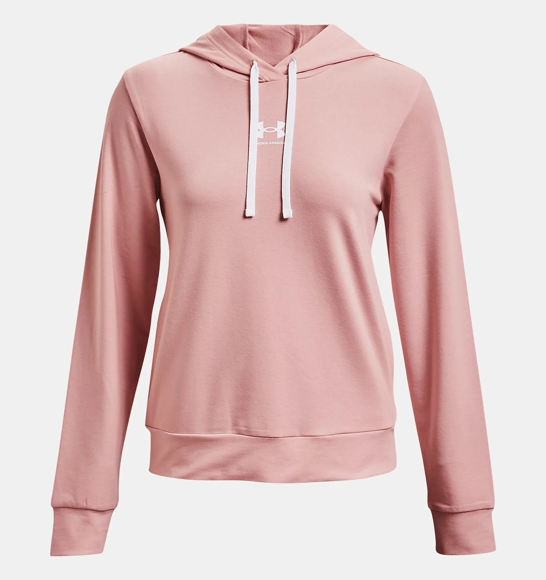 sudadera Under Armour Rival Terry - 676/Retro Pink/White - women´s