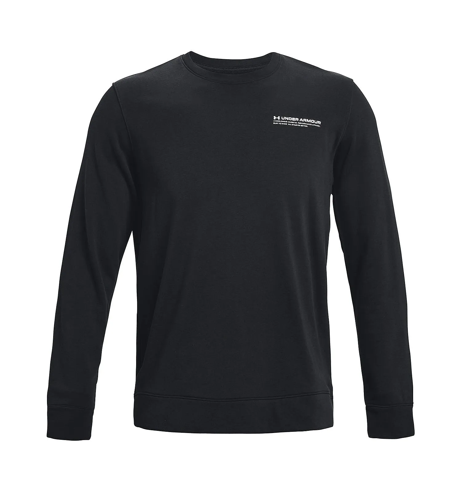 sudadera Under Armour Rival Terry Logo Crew - 001/Black/Onyx White - men´s