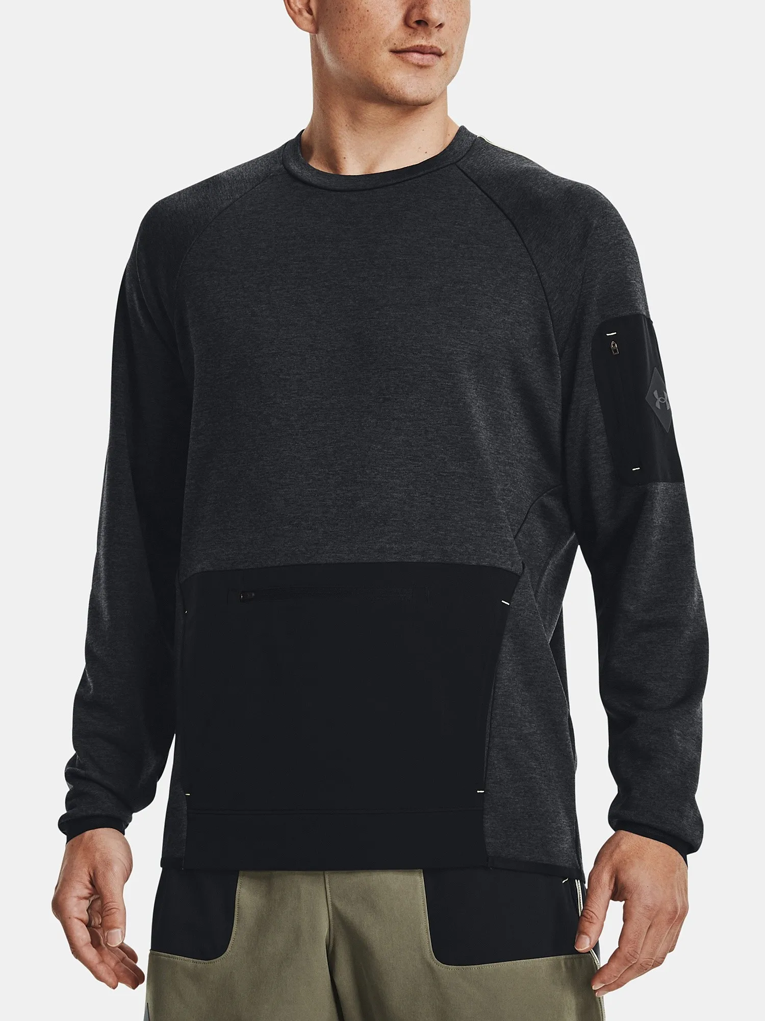 sudadera Under Armour Terrain Terry Crew - Black - men´s