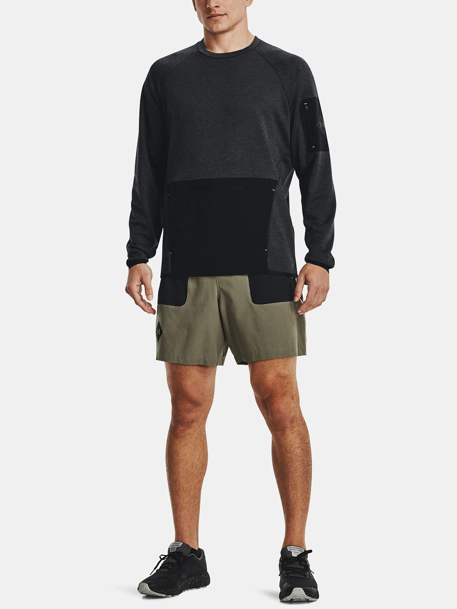 sudadera Under Armour Terrain Terry Crew - Black - men´s