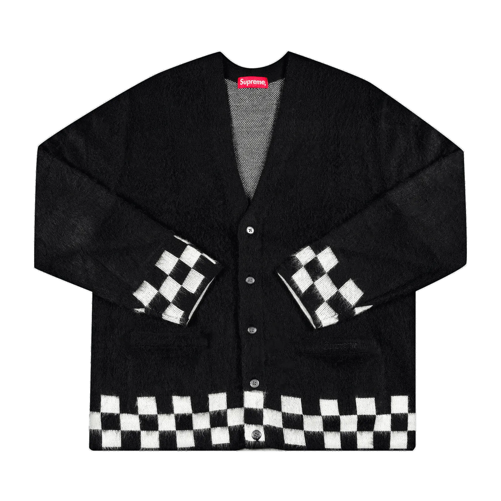 Supreme Brushed Checkerboard Cardigan