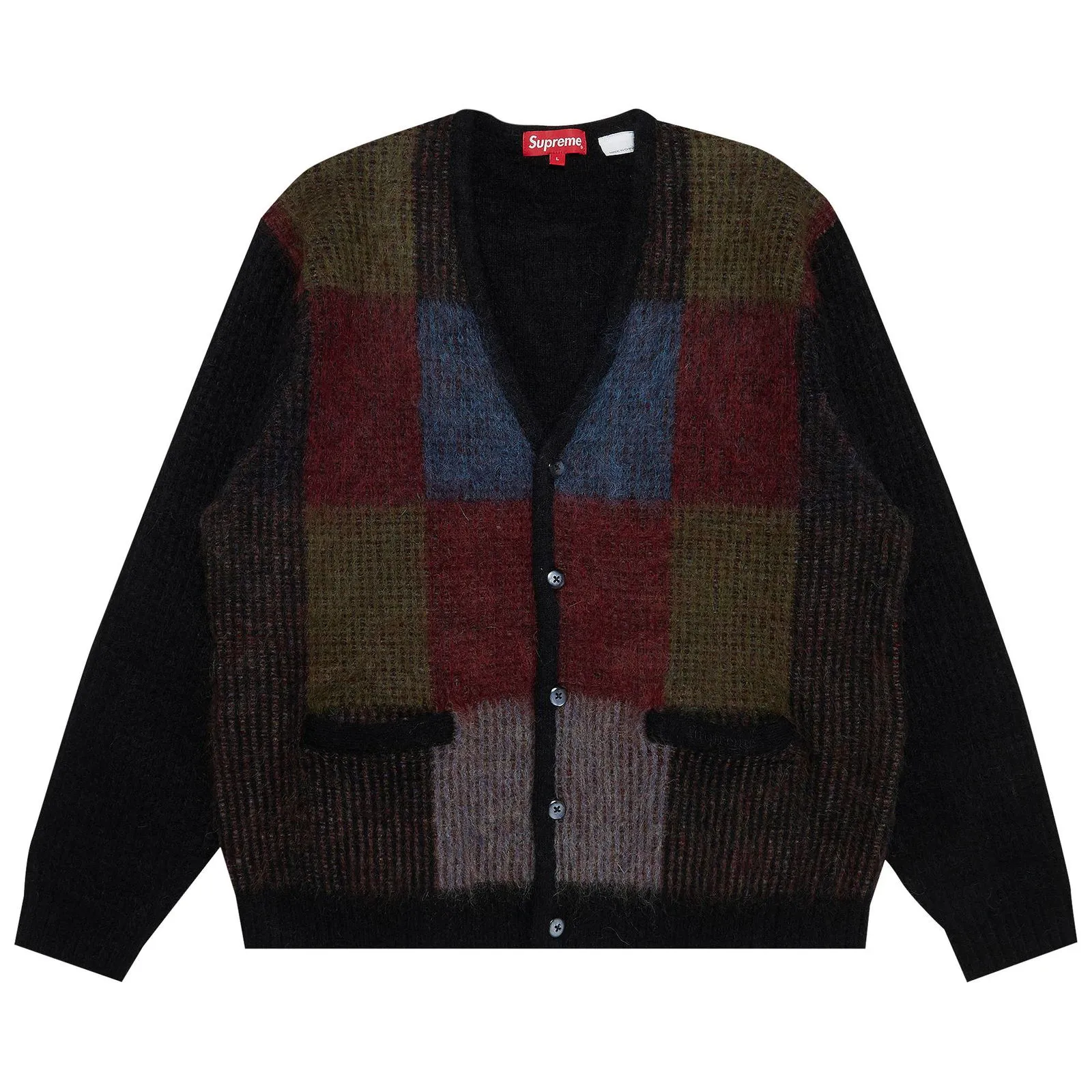 Supreme Brushed Grid Cardigan