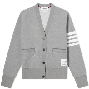 Thom Browne 4 Bar V Neck Cardigan