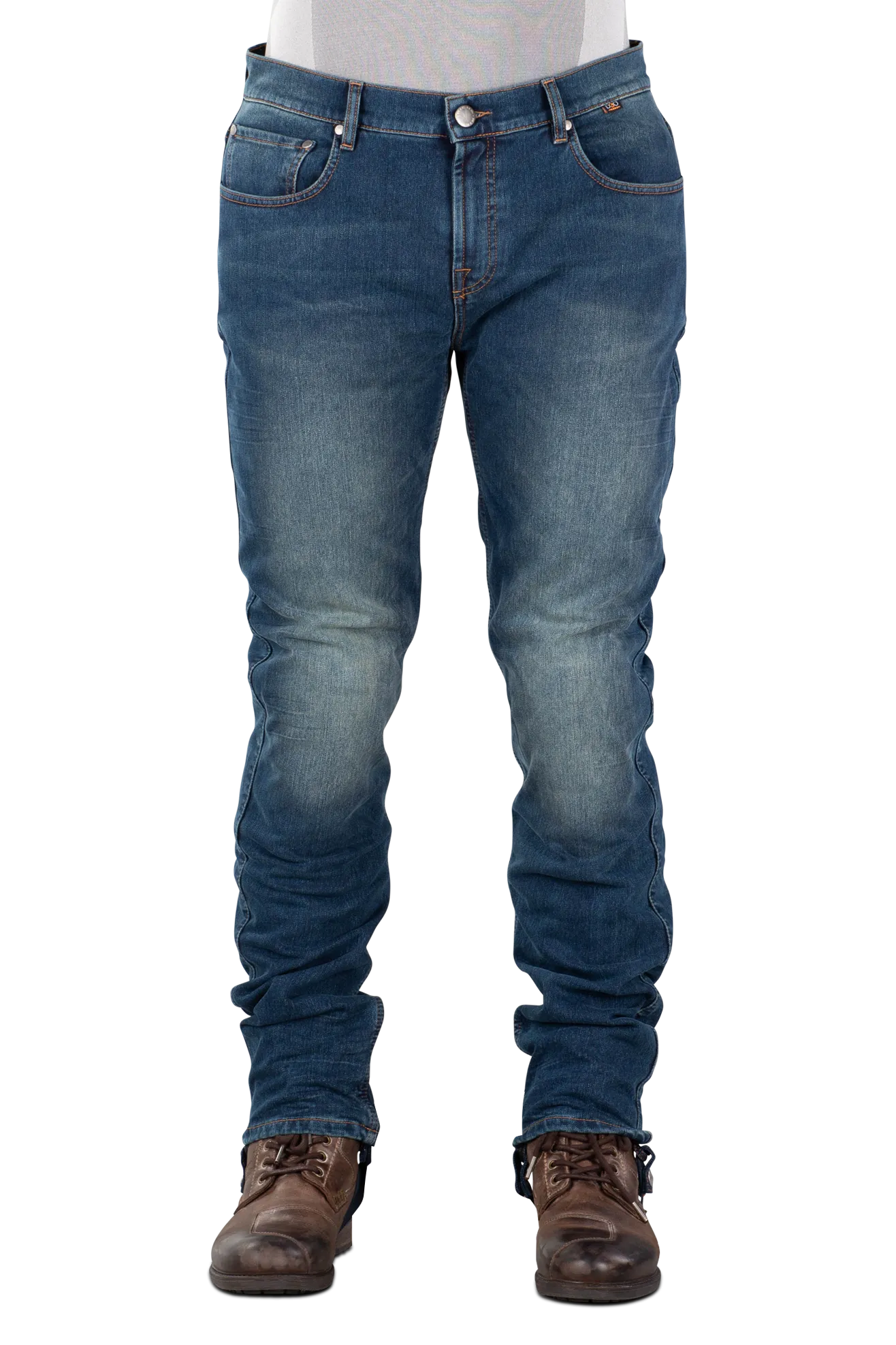 Vaqueros de Moto Richa Bi-Stretch Long Azules