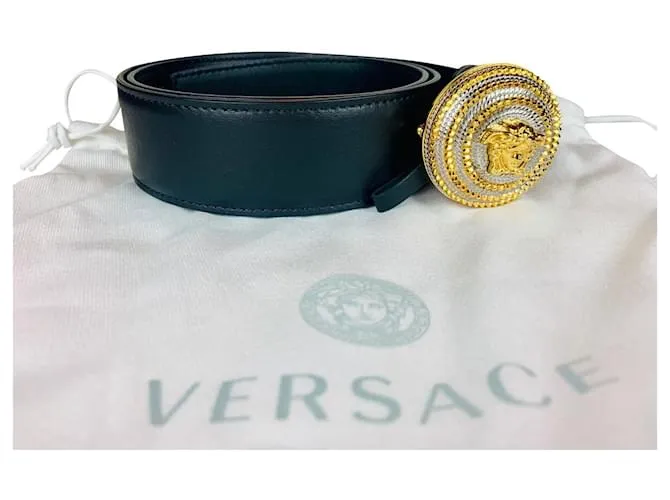 Versace Cinturones Negro 