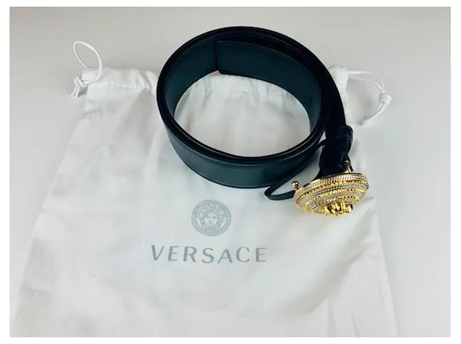 Versace Cinturones Negro 