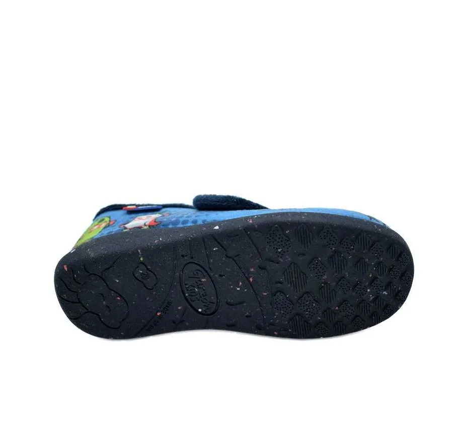 ZAPATILLA GARZÓN N4340.246 DE CASA PARA NIÑOS GARZÓN PANTUFLA VELCRO SUAPRINT SUPER THINGS MARINO/ROJO 26597